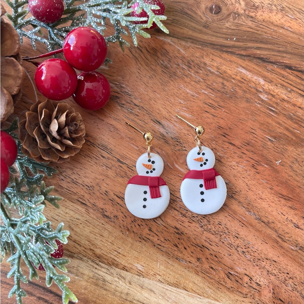 Snowman Earrings